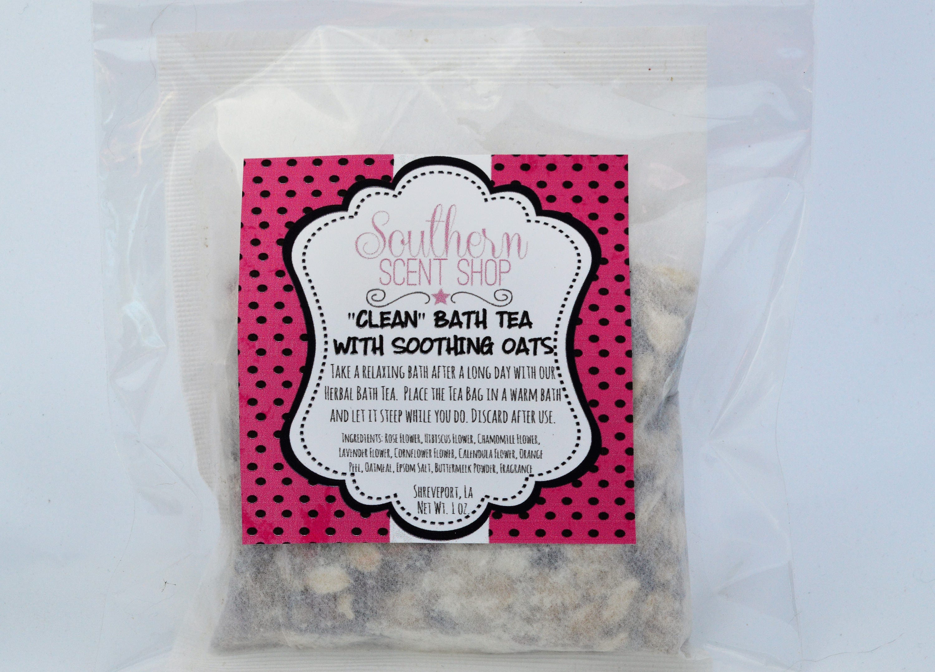 Clean Blend Bath Tea With Soothing Oats, Tea, Soak, Herbal Milk Bath, Oatmeal Soak