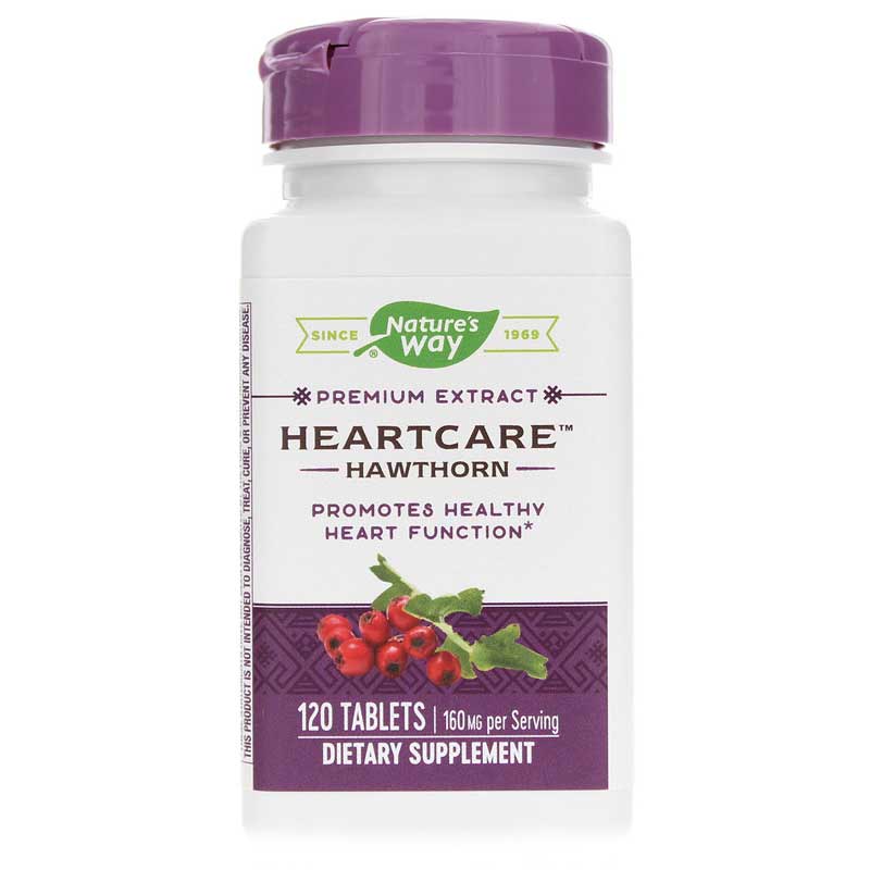 Natures Way HeartCare Standardized Hawthorn 120 Tablets