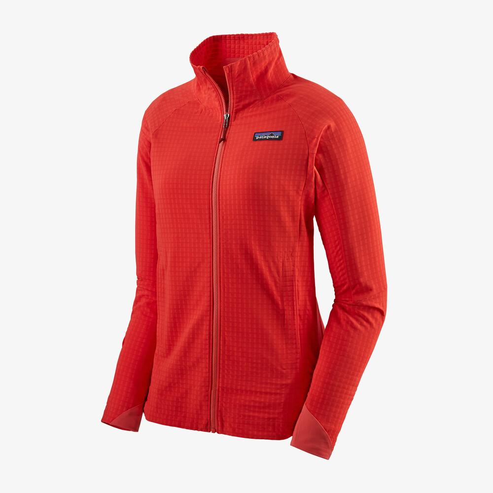 Patagonia Women's R1® TechFace Jacket - Recycled Polyester, Catalan Coral / S