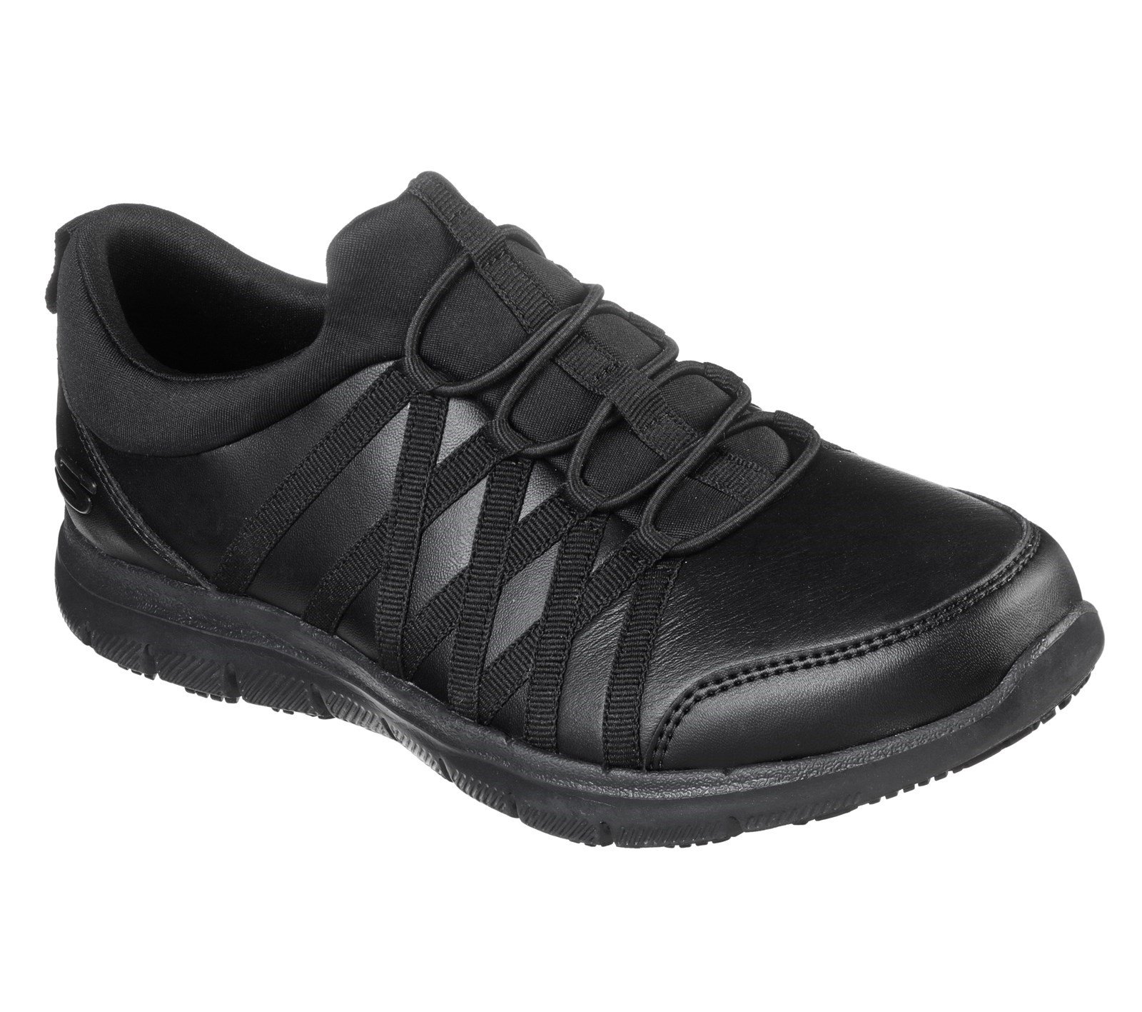 Skechers Women's Ghenter Dagsby Safety Trainer Black 32306 - Black 3