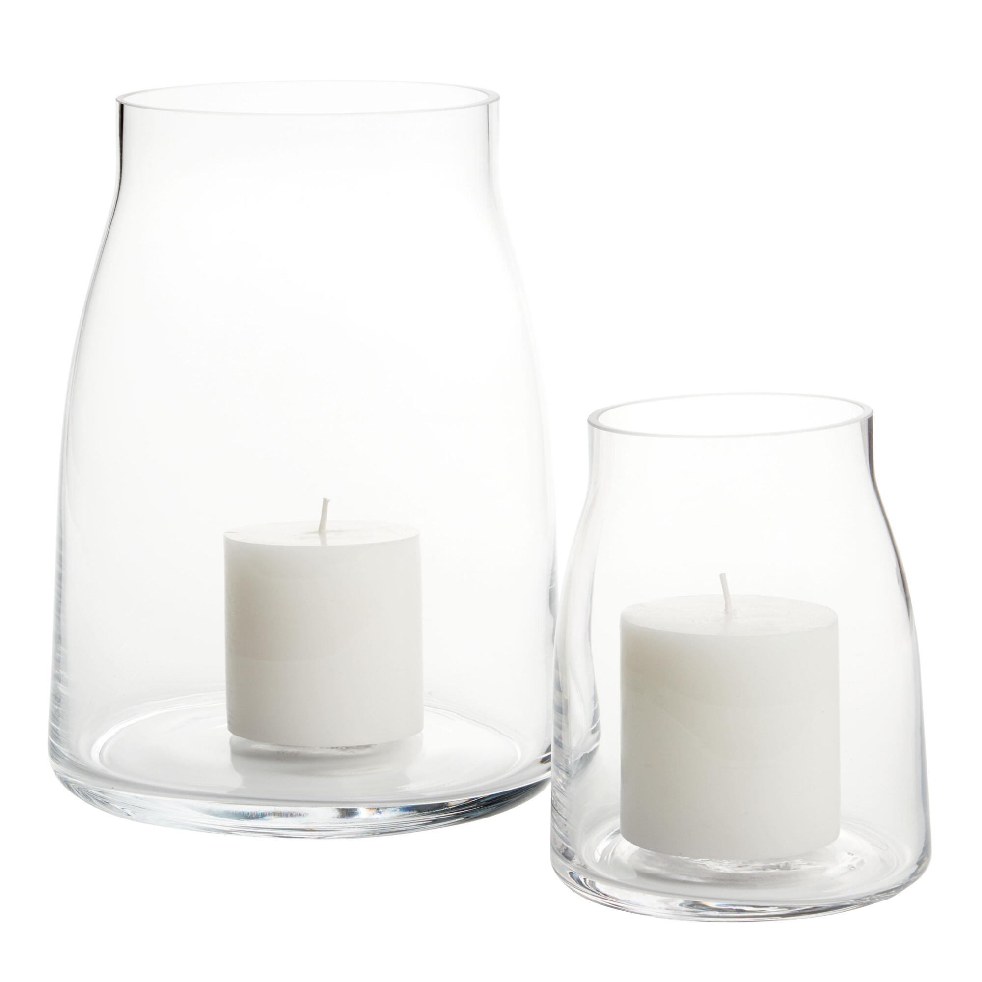 Clear Glass Marlow Hurricane Candle Holder by World Market