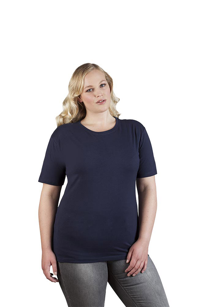 Premium T-Shirt Plus Size Damen, Marineblau, XXL