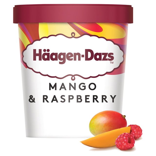 Haagen Dazs Mango Raspberry Ice Cream