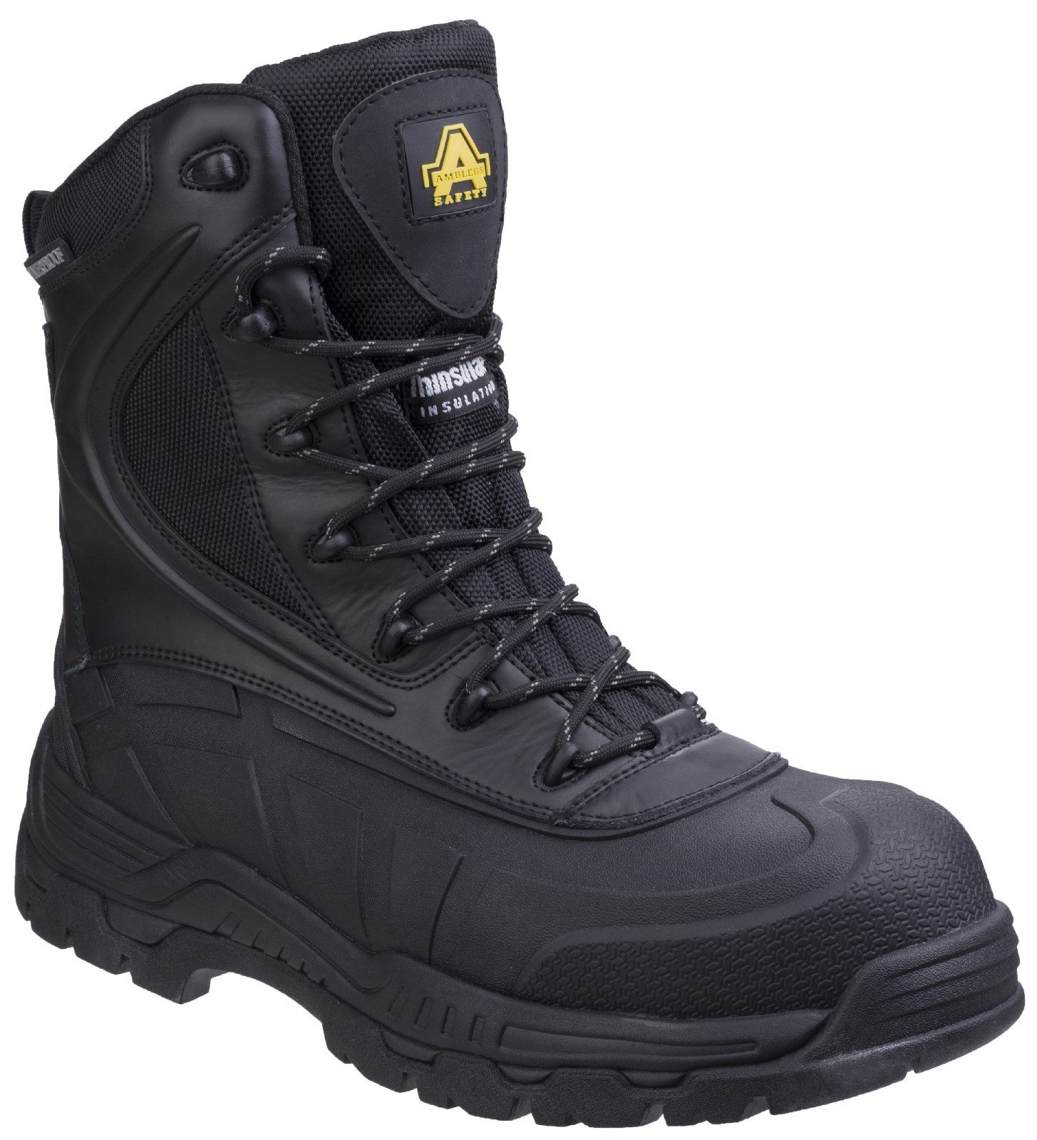 Amblers Unisex Safety Hybrid Metal Free Hi-leg Waterproof Boot Black 27954 - Black 4