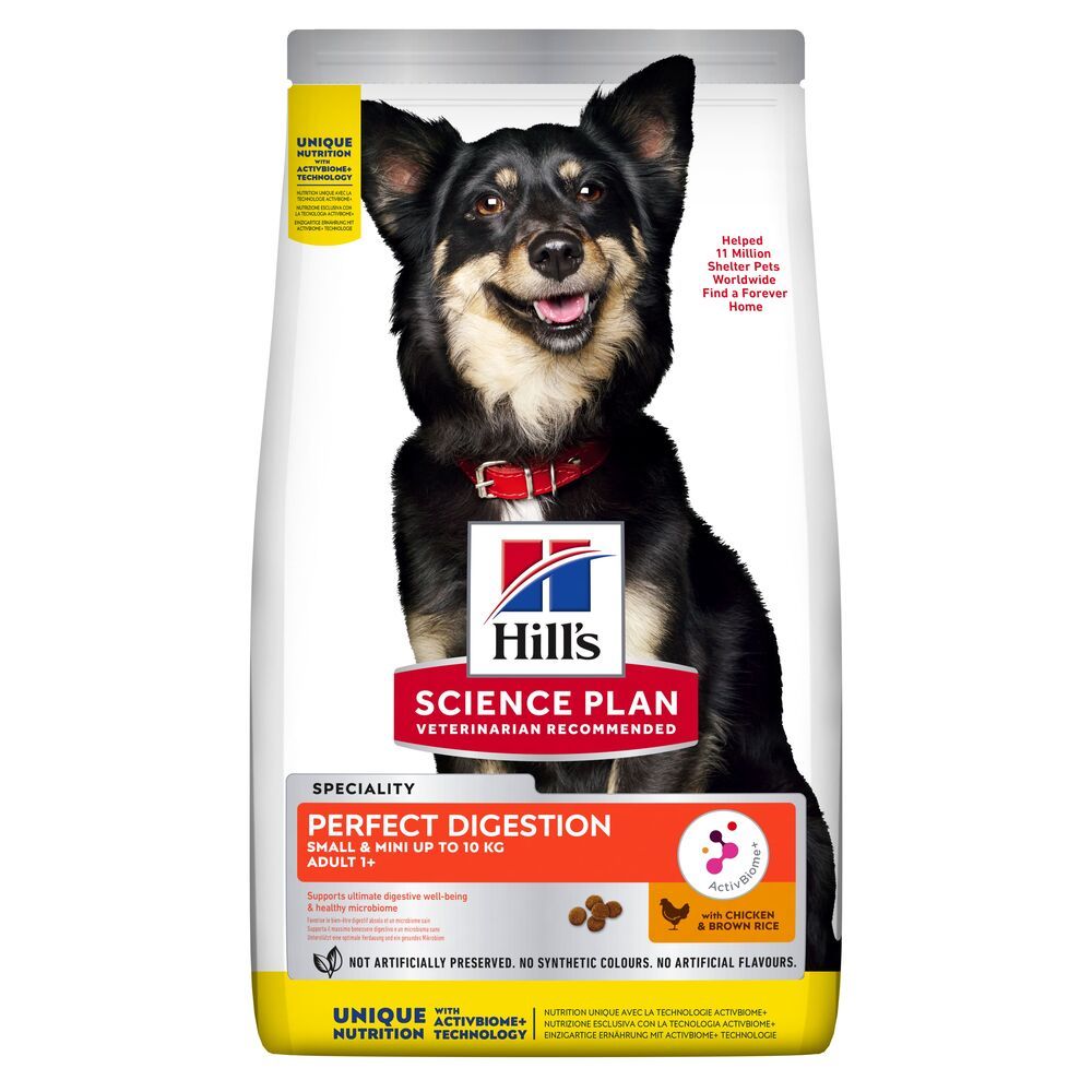 Hill's Science Plan Adult 1+ Perfect Digestion Small & Mini with Chicken - Economy Pack: 2 x 6kg