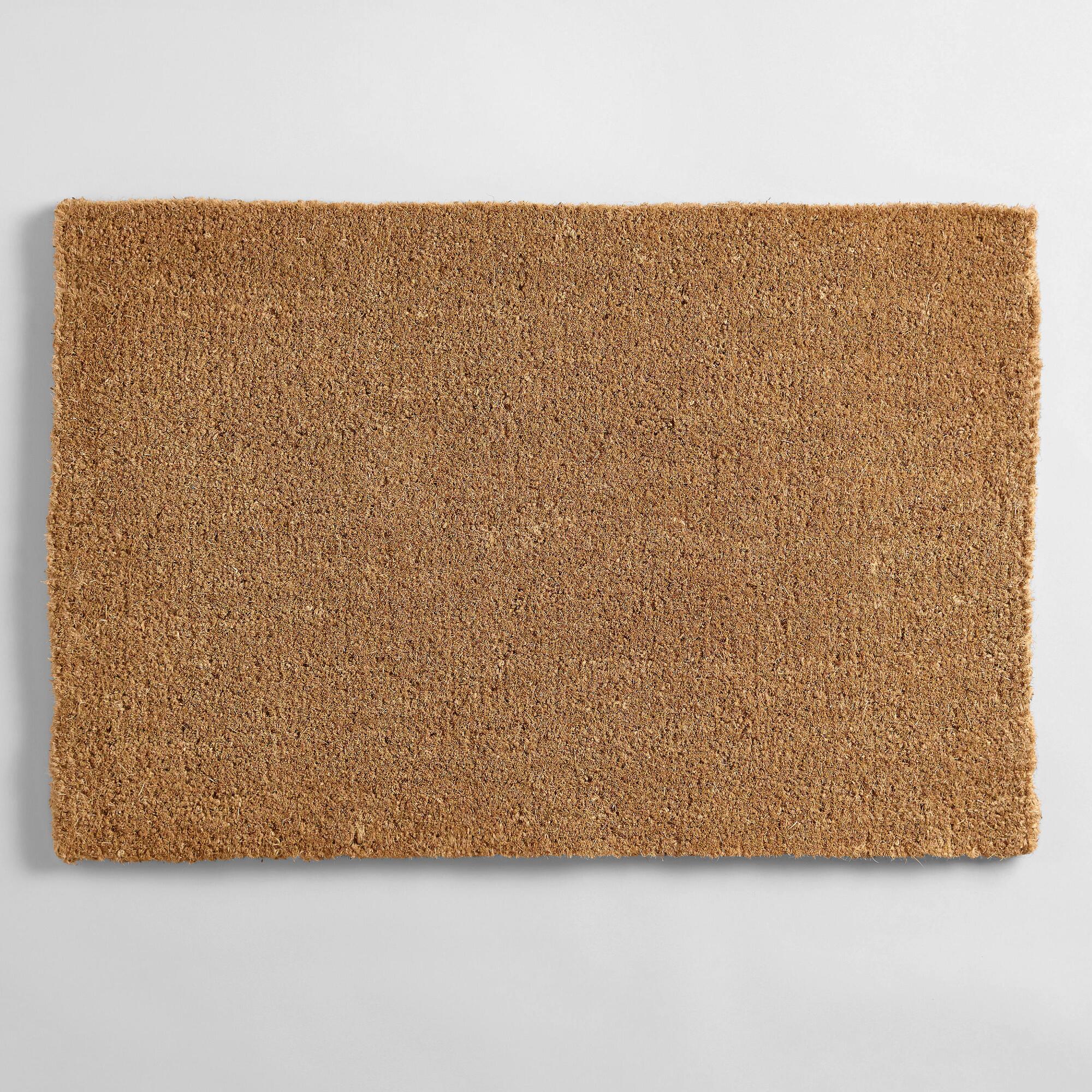 Coir Basic Doormat: Brown - Natural Fiber by World Market