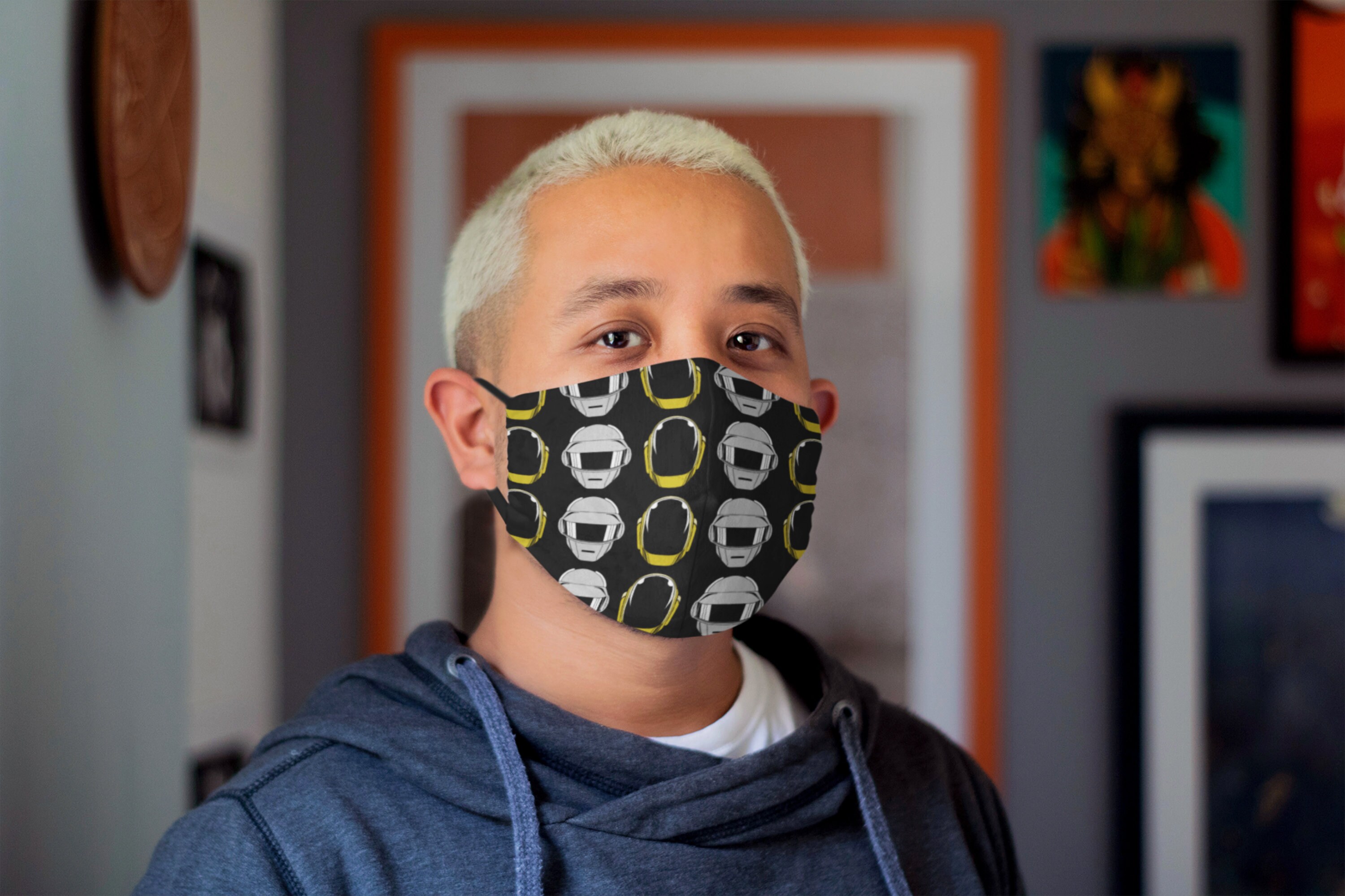 Daft Punk Ram Face Mask/Washable, Reusable Music Legend Protective Unisex Unique Gift Iconic Characters