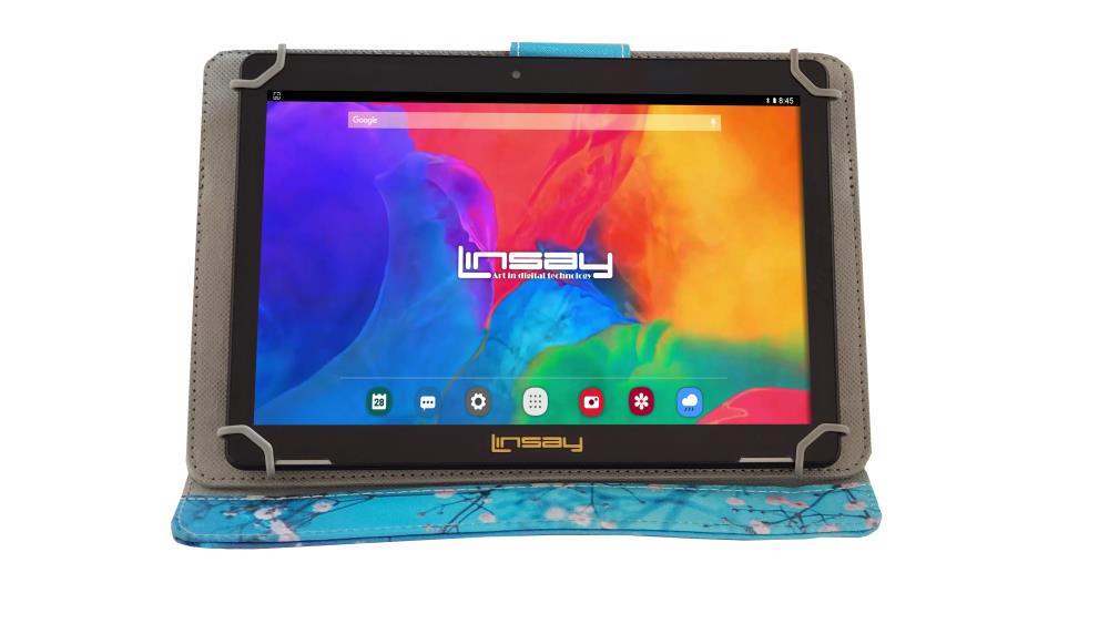 LINSAY 10.1-in Wi-Fi Only Android 10 Tablet with Accessories with Case Included Type Cover Included | F10IPMF