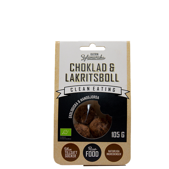 Ekologisk Choklad & Lakritsboll, 105 g