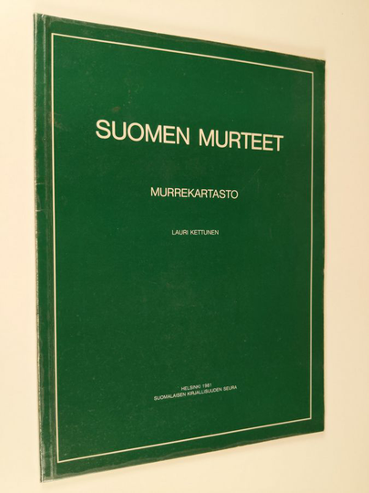 Osta Lauri Kettunen : Suomen murteet Murrekartasto - Murrekartasto netistä