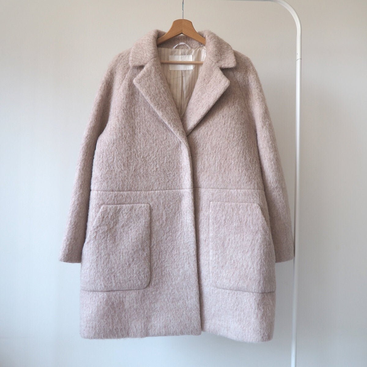 Day Birger Et Mikkelsen Wool Blend Classic Coat Jacket Minimal Hygge Designer Scandinavian 40 L | B1