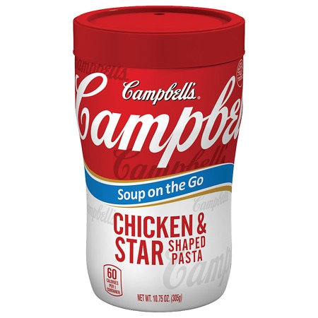 Campbell's Soup on the Go Chicken & Star Shaped Pasta Soup - 10.75 Ounces