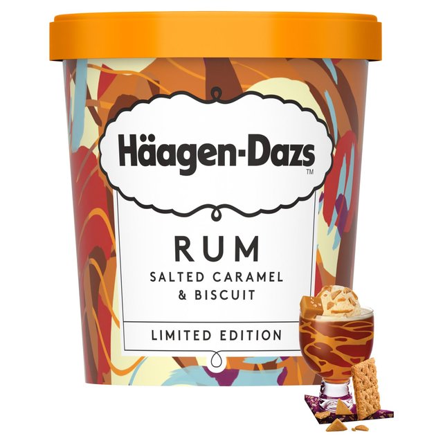 Haagen Dazs Rum Salted Caramel & Biscuit