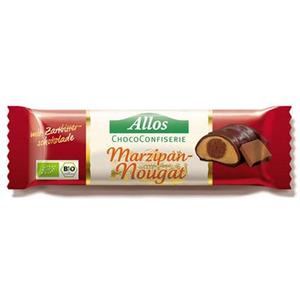 Chokolade marcipan & nougat bar Ø (Allos) - 35 gr