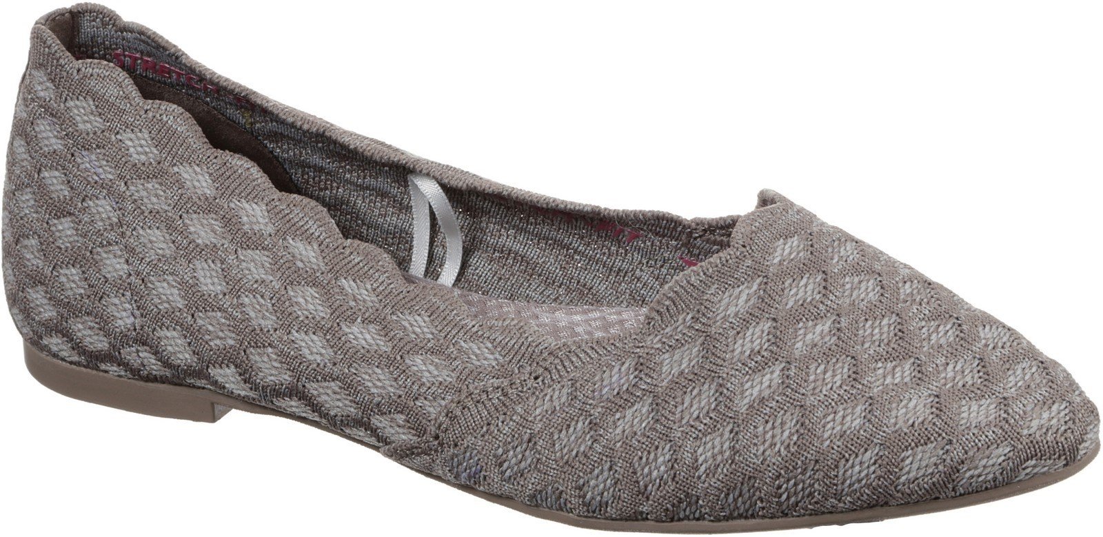 Skechers Women's Cleo Honeycomb Slip On Flat Shoe Taupe 30347 - Dark Taupe 3