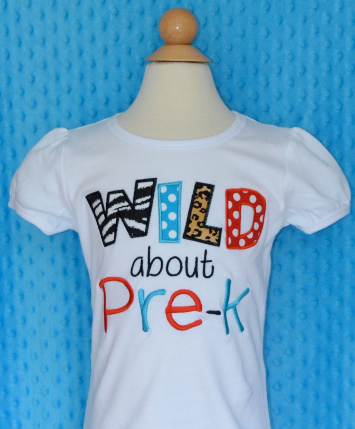Personalized Wild About Pre - K Applique Shirt Or Bodysuit Boy Girl