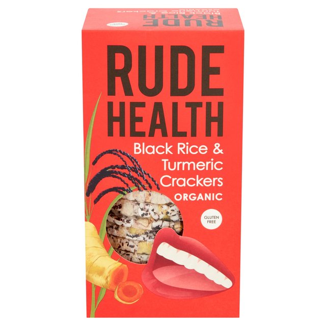 Rude Health Black Rice & Turmeric Crackers Organic