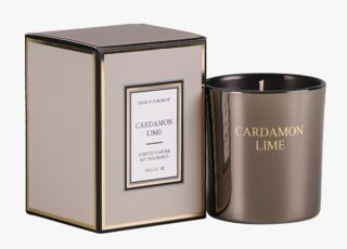 Cardamon Lime metallic tuoksukynttilä beige