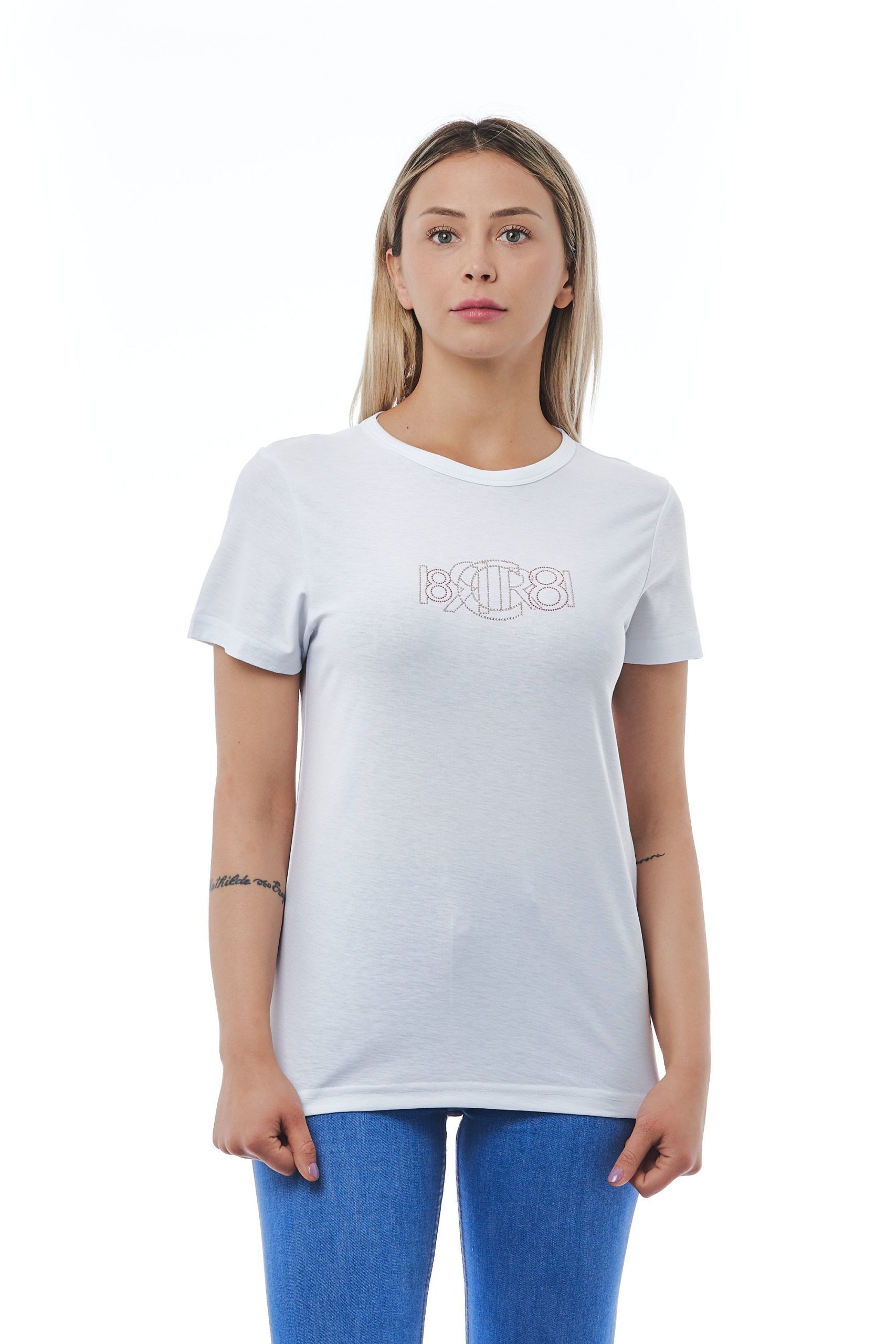 Cerruti 1881 Women's Bianco T-Shirt White CE1410202 - M
