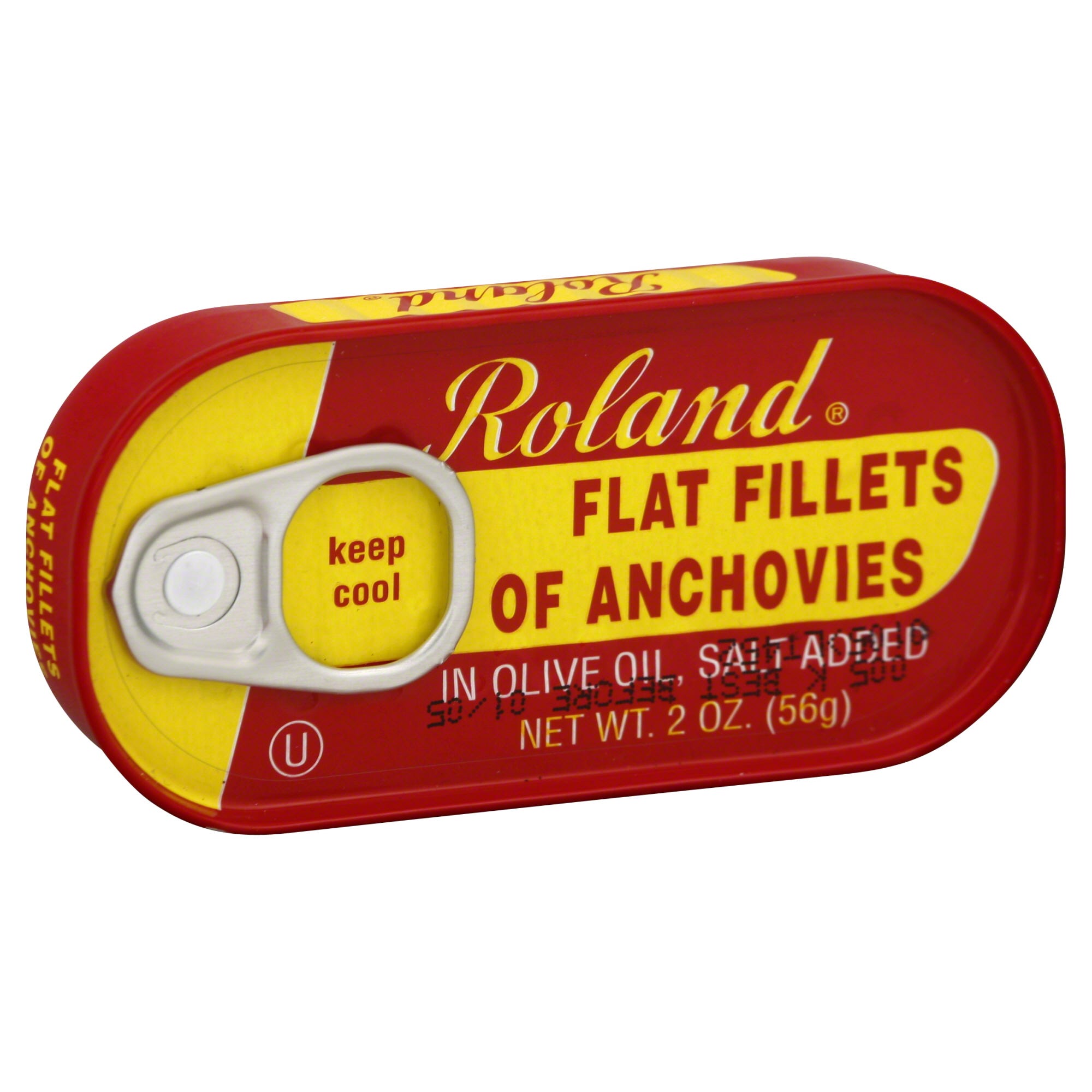 Buy Roland Flat Fillets of Anchovies, In Olive Oil 2 oz online