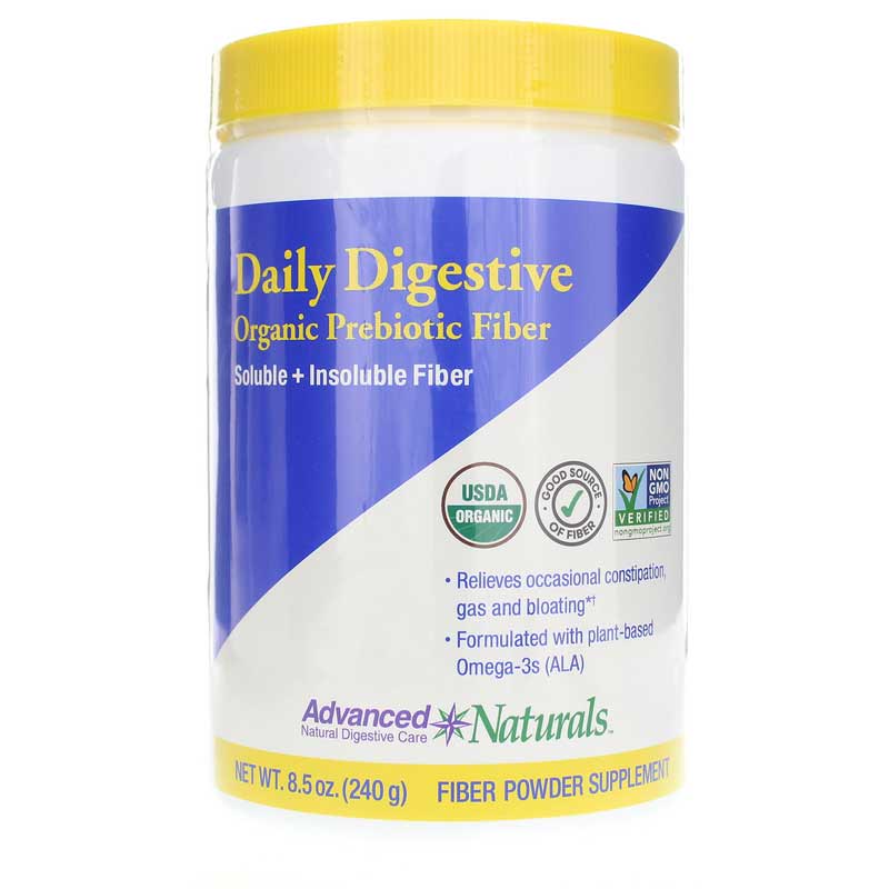 Advanced Naturals Daily Digestive Organic Prebiotic Fiber Powder 8.5 Oz