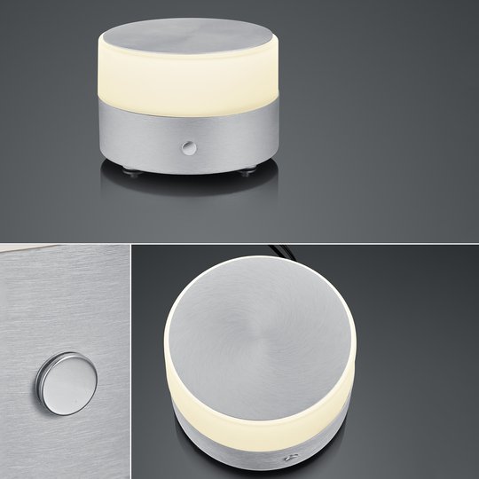 BANKAMP Button LED-pöytälamppu 11cm alumiini