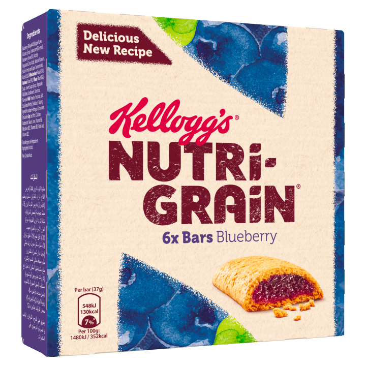 Kelloggs Nutri-grain Blueberry 222g