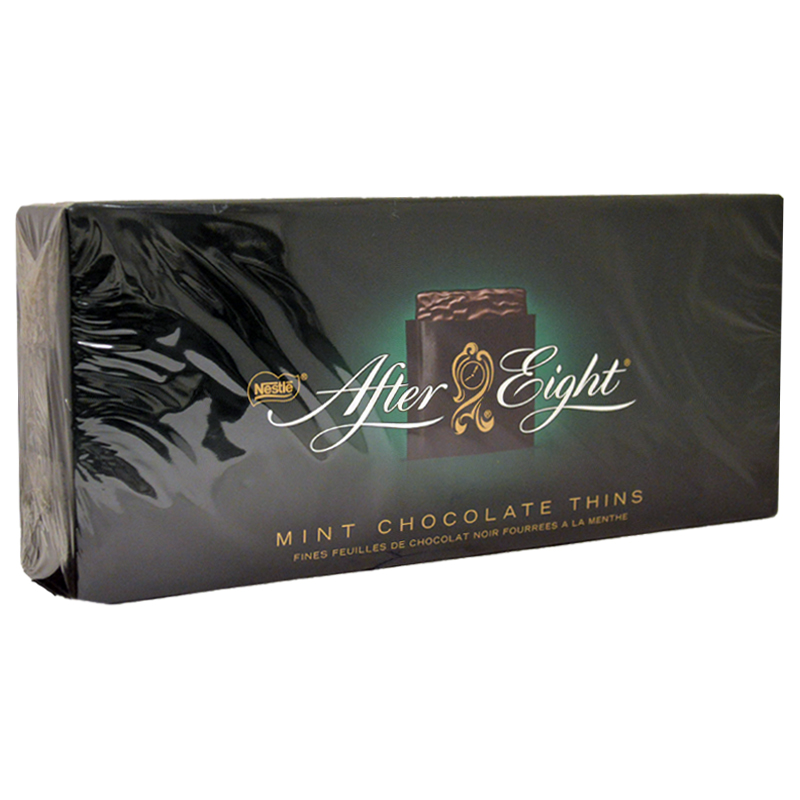 Fines feuilles de chocolat noir fourrées à la menthe - After eight - 200 g