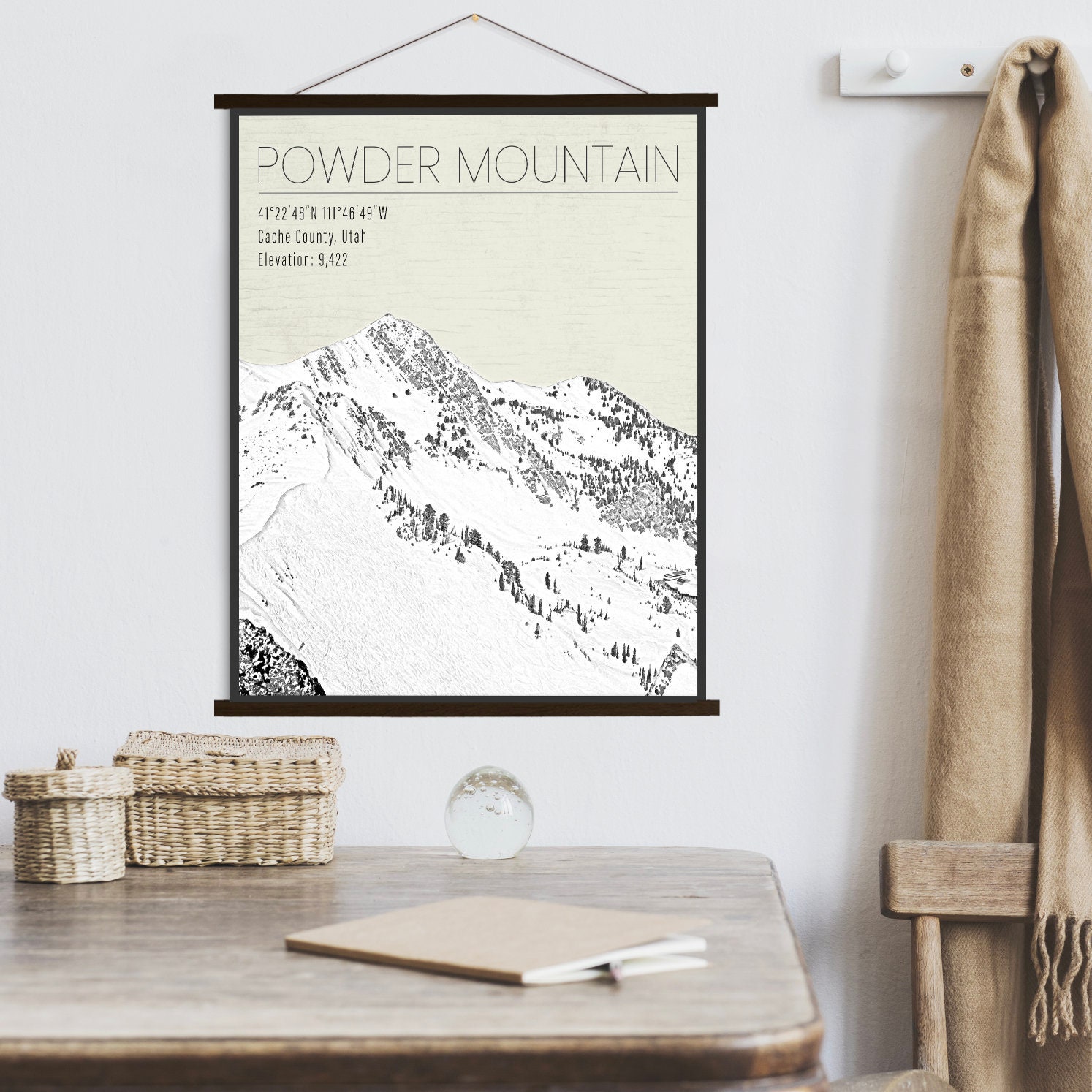Powder Mountain Utah Ski Resort | Hanging Canvas Of Printed Marketplace