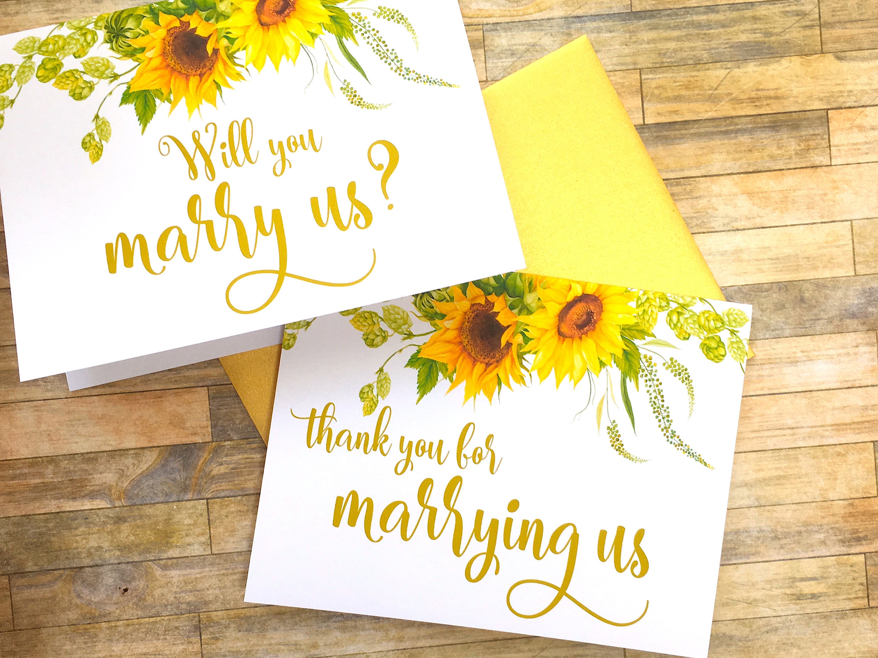 Will You Marry Us - Card To Ask Officiant Wedding Gift Help Tie The Knot Sunbeams