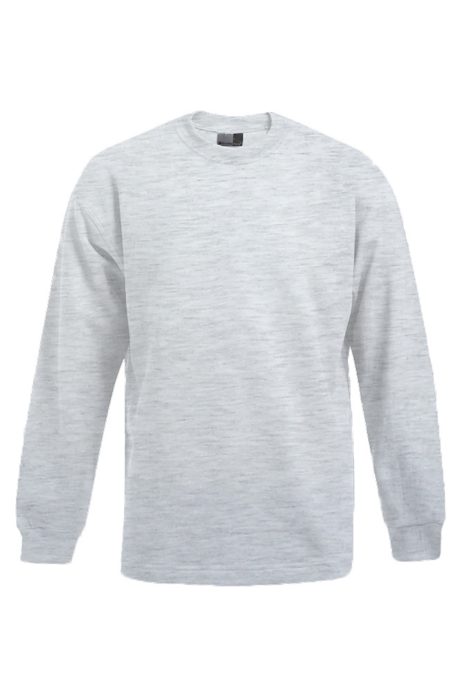 Kasak Sweatshirt Plus Size Herren Sale, Hellgrau-Melange, XXXL