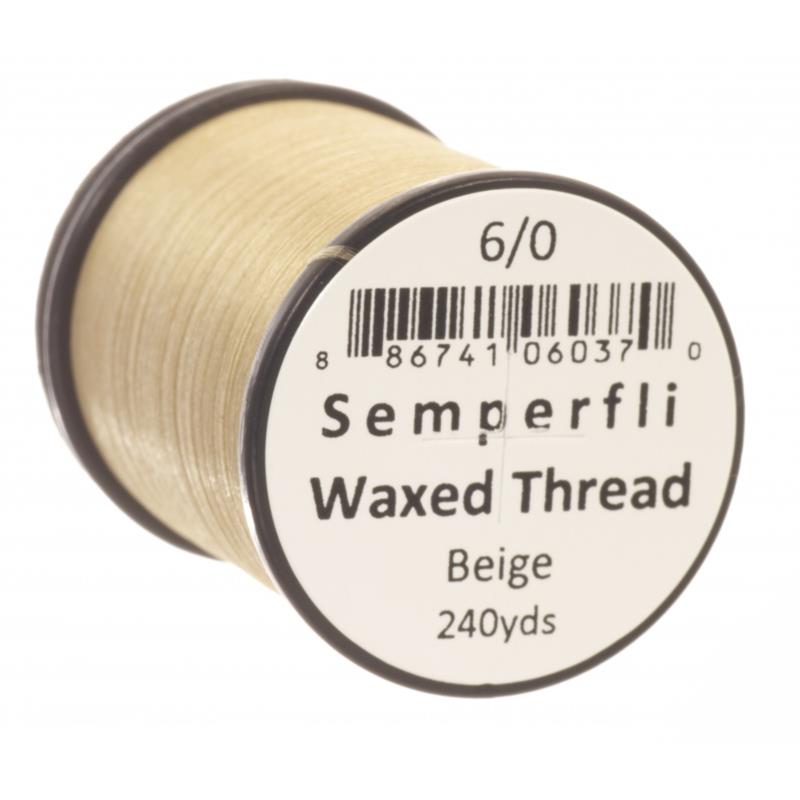 Semperfli Classic Waxed Thread Beige 6/0