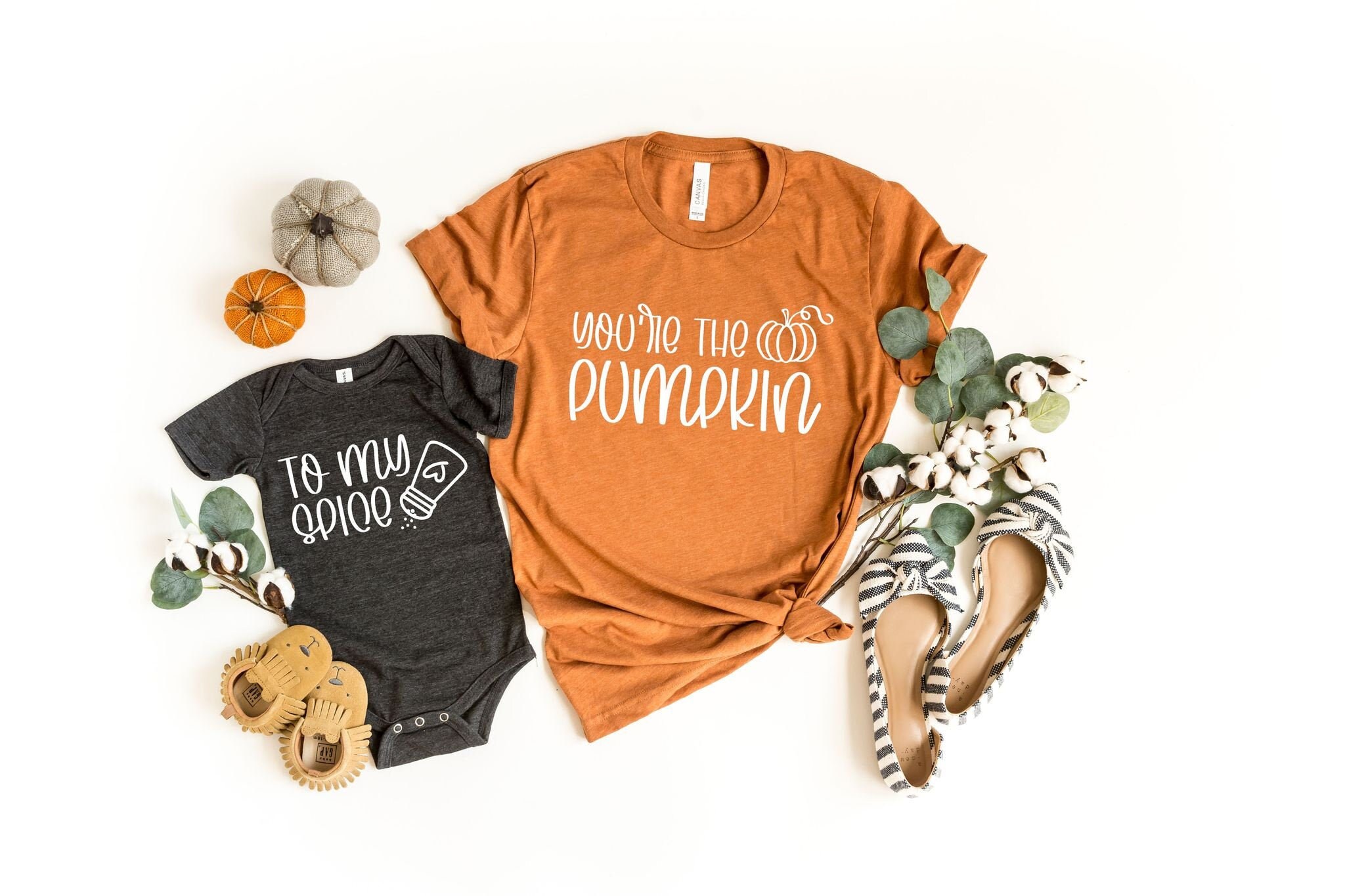 Pumpkin Spice T-Shirt, Hello Fall, Matching Mommy & Me Shirts, Patch Photos, Shirt, Fall Photo Shoot Tees