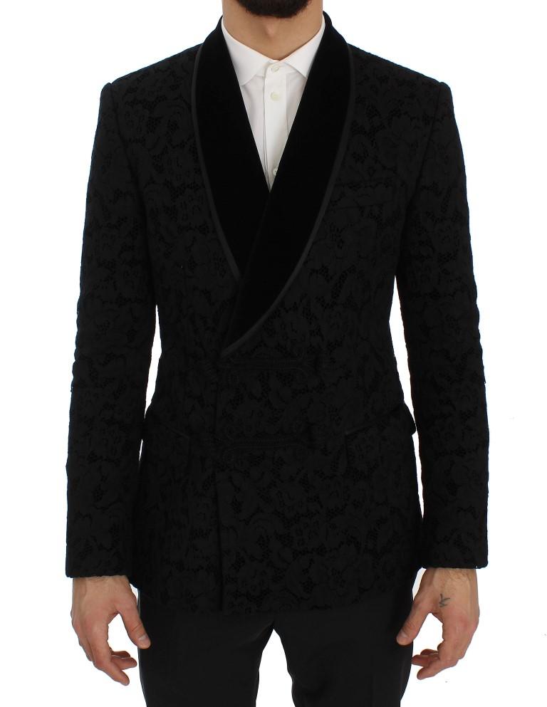 Dolce & Gabbana Men's Silk Slim Fit Blazer Black SIG50052 - IT50 | L