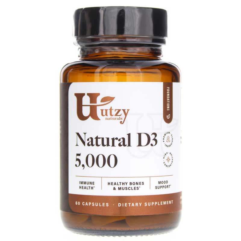 Utzy Naturals Natural D3 5000 60 Capsules