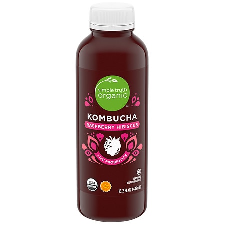Kroger Simple Truth Organic Raspberry Hibiscus Kombucha - 15.2 fl oz