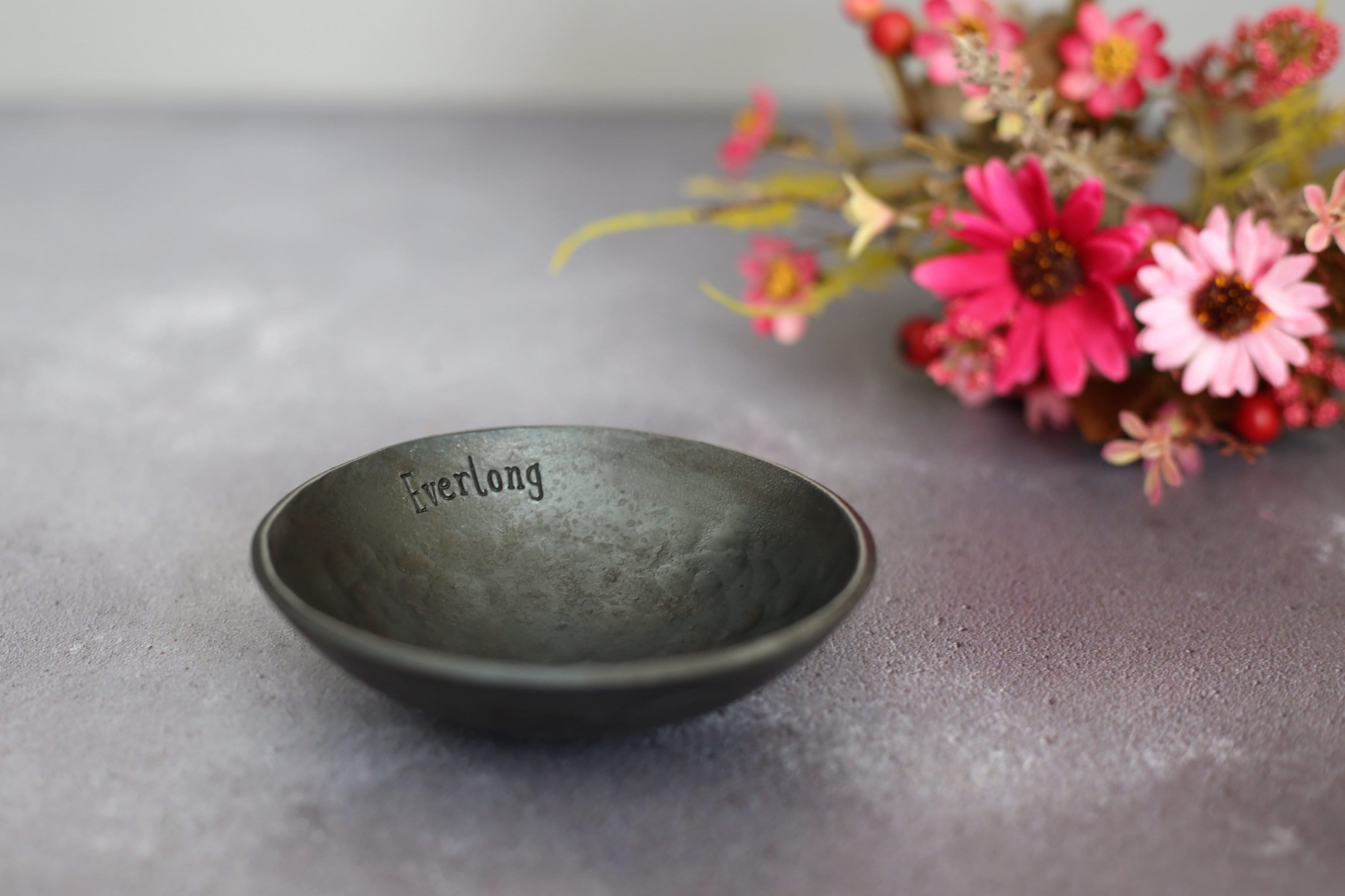 Iron Bowl - Personalized Ring Dish Gift -6Th Anniversary For Her Iron Wedding Anniversary Jewellery Bowl Wife & Husband 1