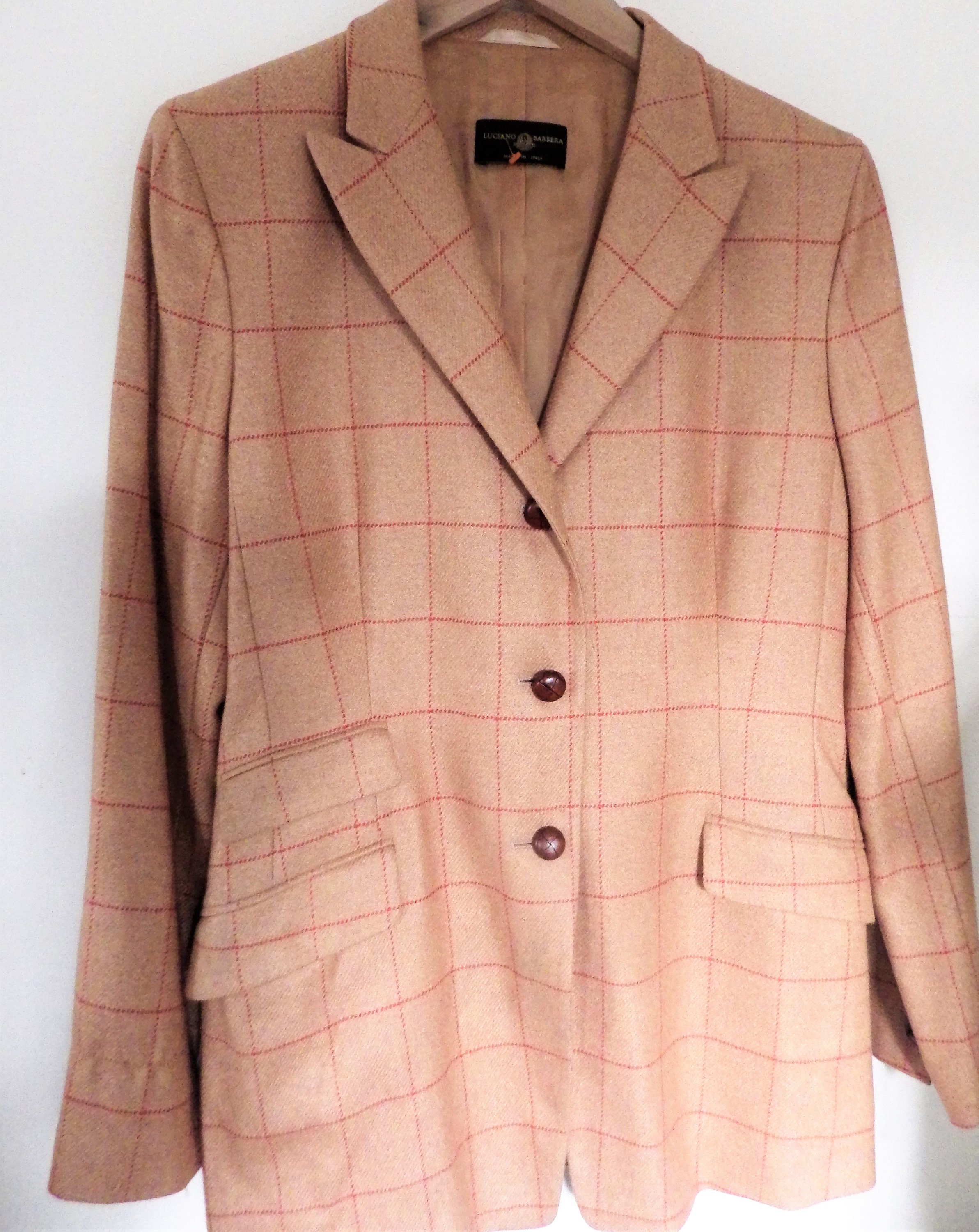 Vintage Cashmere/ Silk Blend Sports Jacket Blazer Size 46