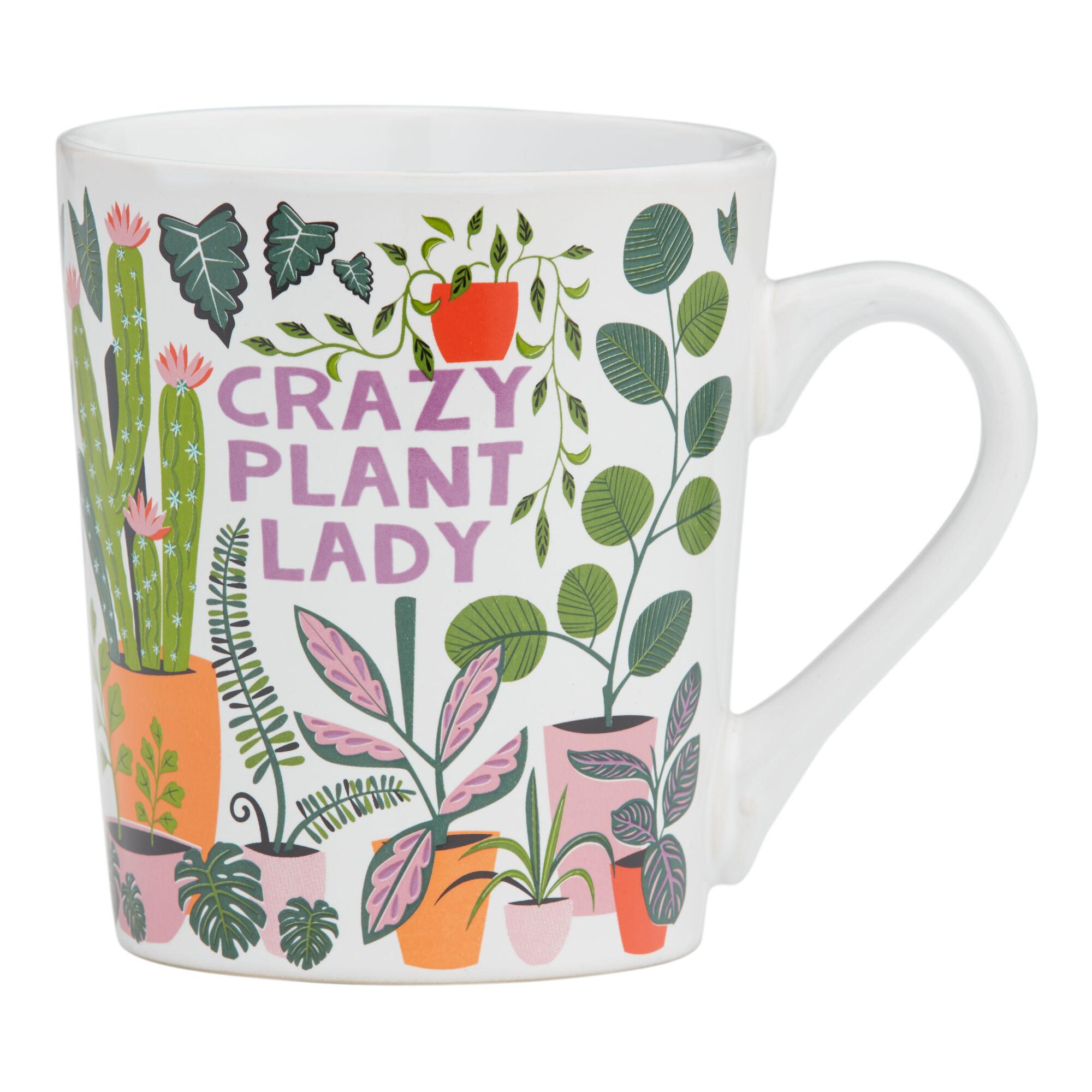 Multicolor Crazy Plant Lady Mug - Stoneware by World Market