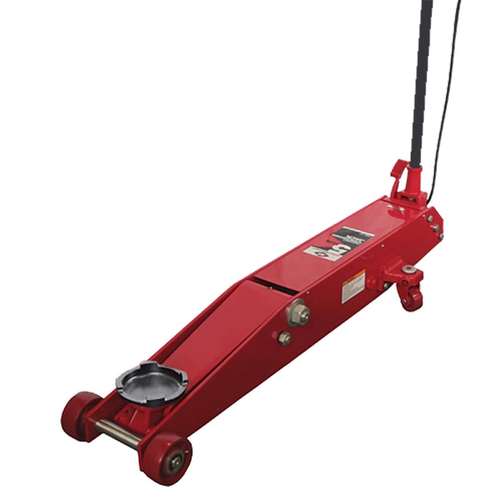 American Forge & Foundry 5 Ton Heavy Duty Air/Hydraulic Long Chassis Jack, 115-200 in Red | 3125
