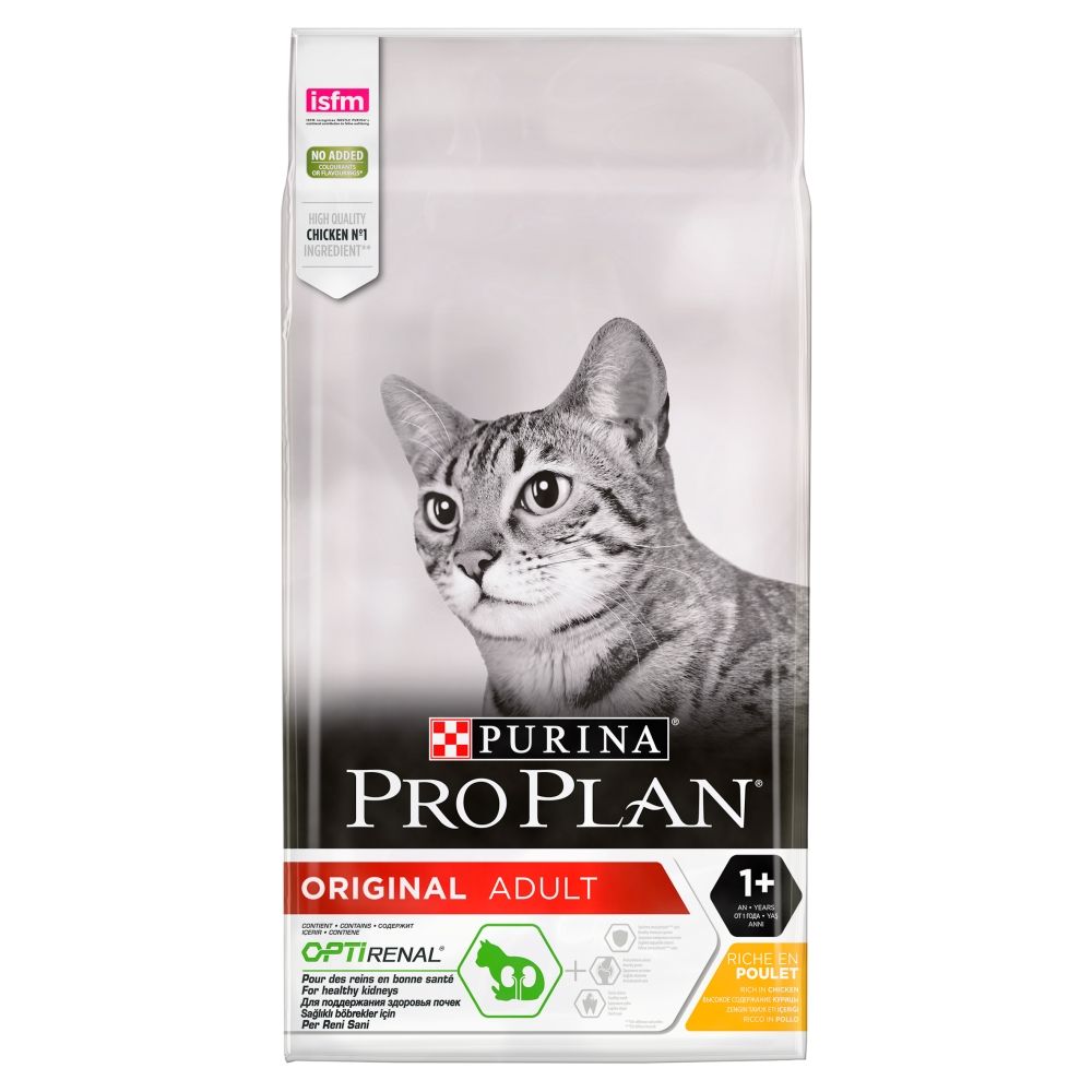 Purina Pro Plan Original Adult Cat Optirenal - Rich in Chicken - 10kg