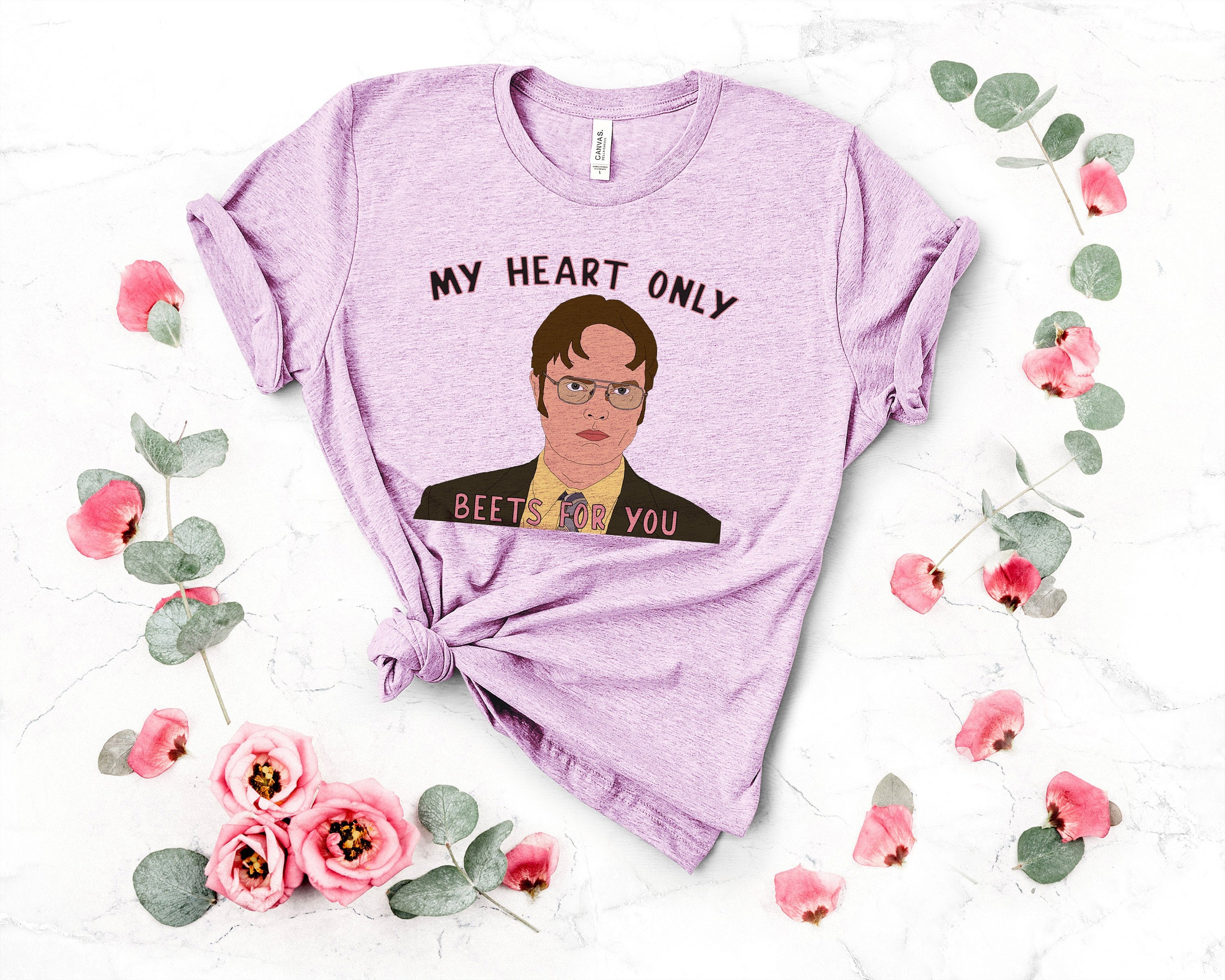 Valentine Day Shirt - My Heart Only Beets Schrute Valentines Mens & Womens Sizes Trending Shirts