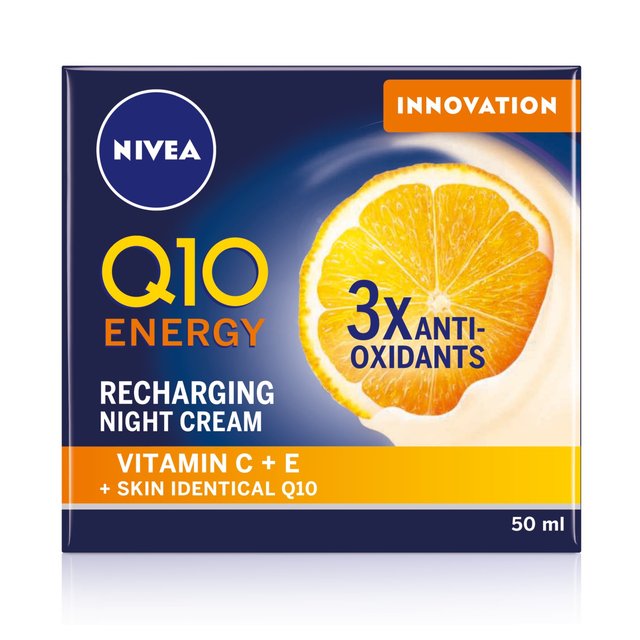NIVEA Q10 Energy Recharging Face Night Cream with Vitamin C