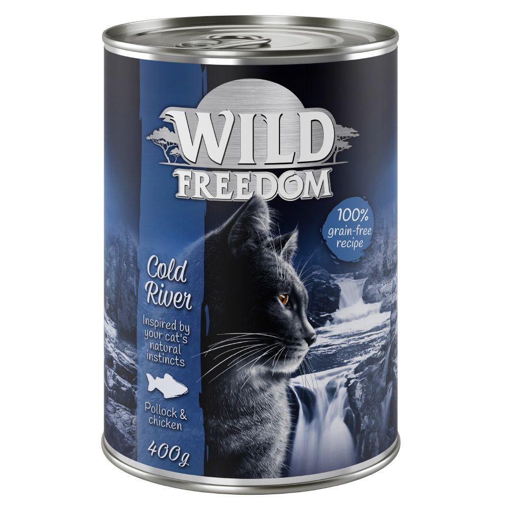 Wild Freedom Adult Saver Pack 24 x 400g - Cold River - Pollock & Chicken