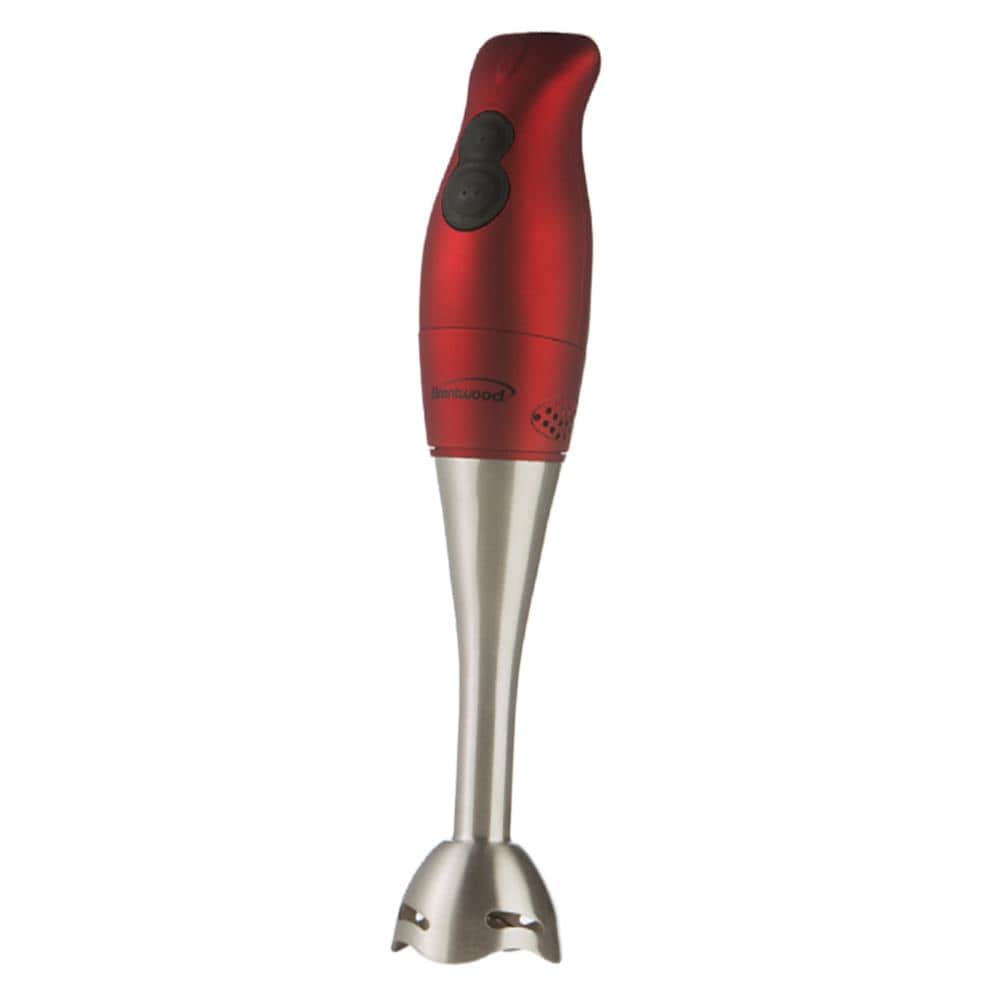brentwood 2-Speed Red 300-Watt Immersion Blender Stainless Steel | 84993914M