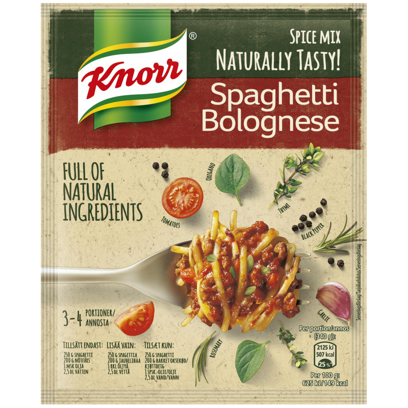 Kryddmix "Spaghetti Bolognese" 43g - 66% rabatt