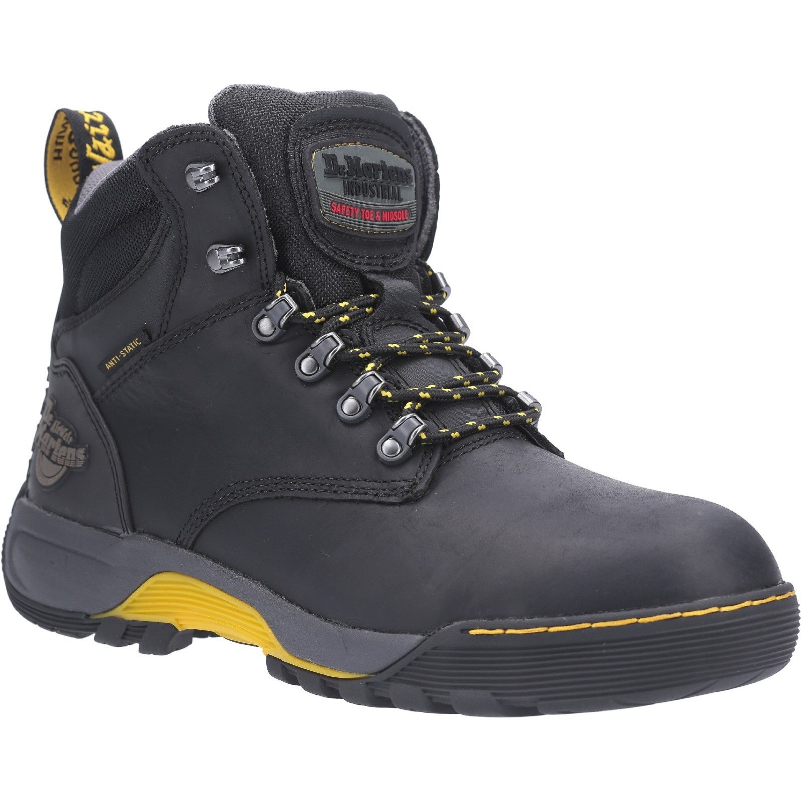 Dr Martens Unisex Ridge ST Lace Up Hiker Safety Boot Black 28324 - Black 7