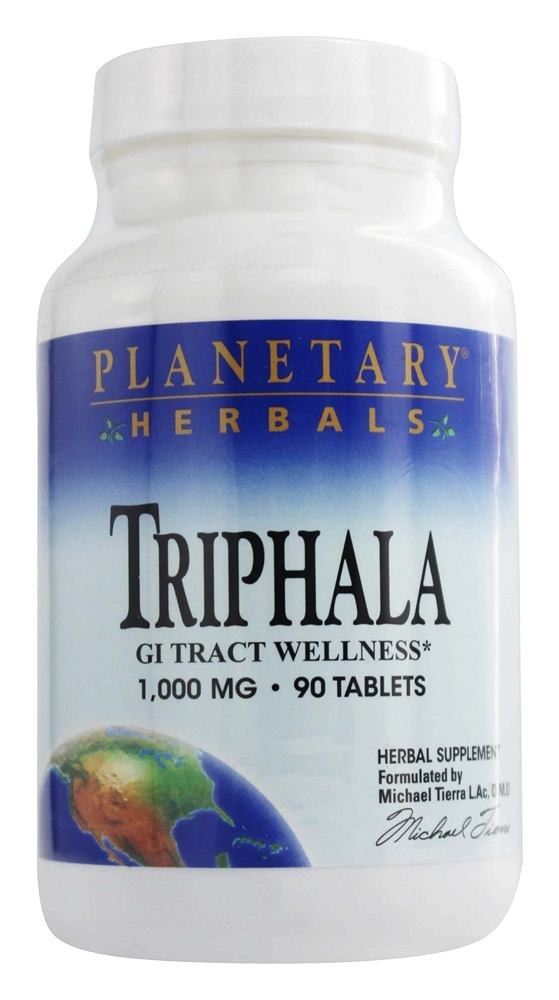 Planetary Herbals - Triphala Traditional Ayurvedic Purifier 1000 mg. - 90 Tablets Formerly Planetary Formulas
