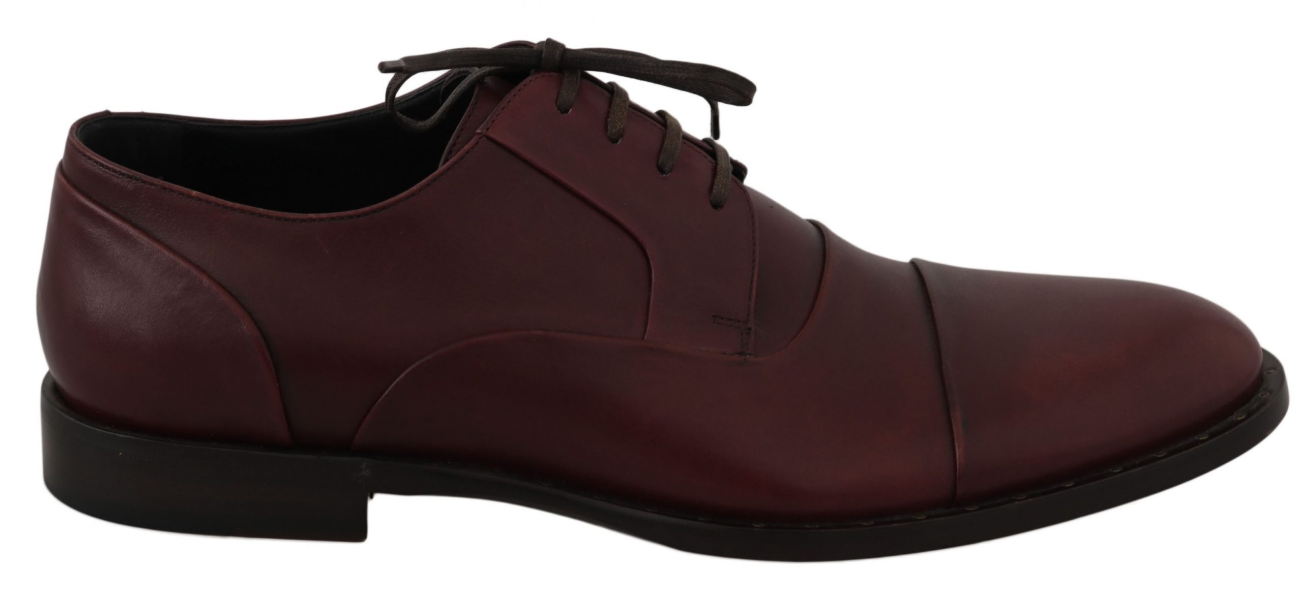 Dolce & Gabbana Men's Leather Formal Oxford Shoe Bordeaux MV2318 - EU39/US6