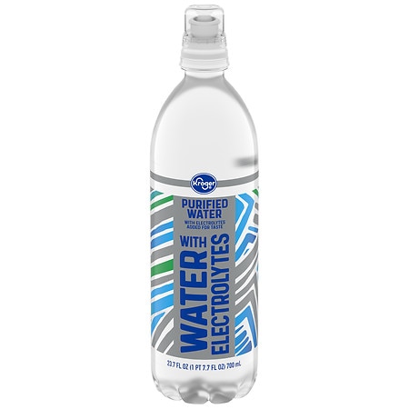 Kroger Purified Water Plus Electrolytes - 23.7 fl oz